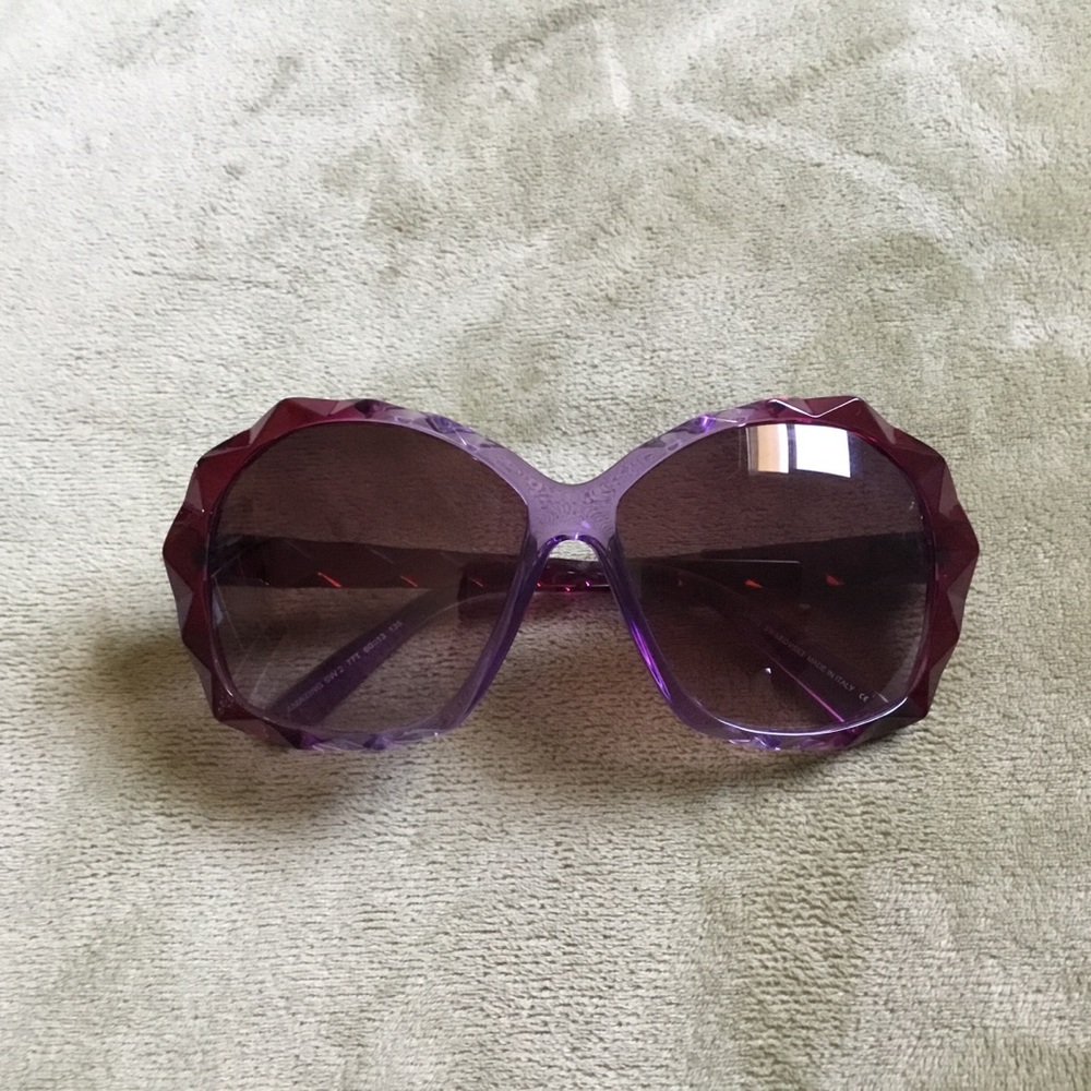 Swarovski Crystal Gradient Purple Sunglasses